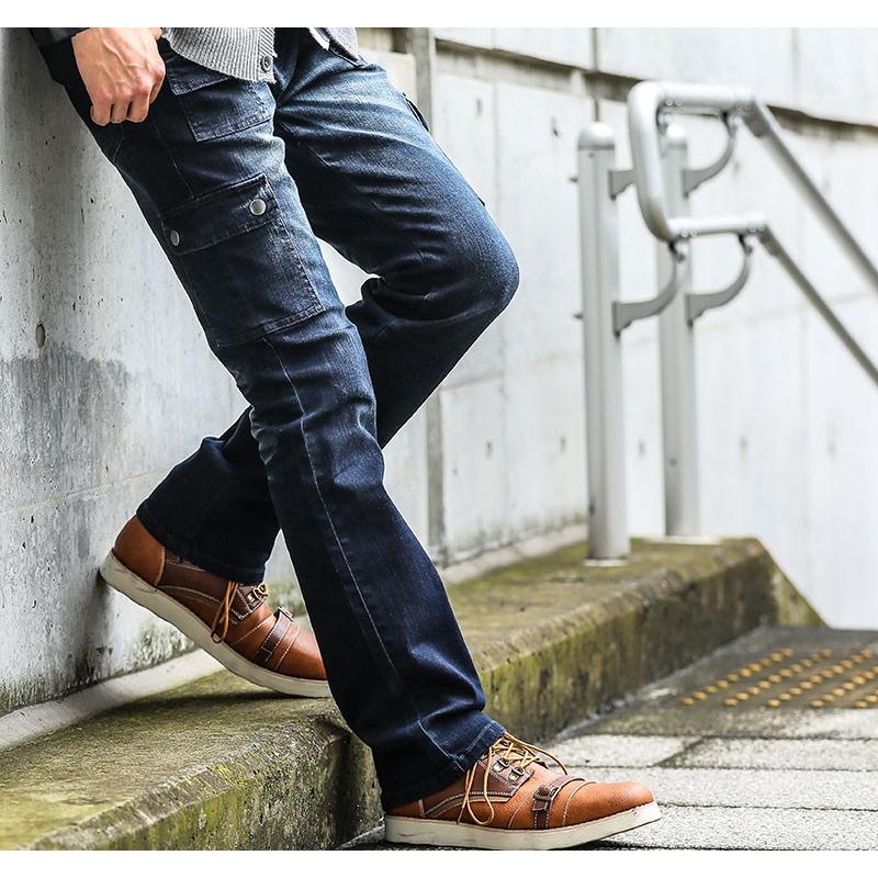 コーデセット メンズ 40代 50代 冬 秋 服 マネキン買い 男性 ニット セーター vネック 黒 白 ブーツカット デニム パンツ ジーパン メンズファッション コーデ_4