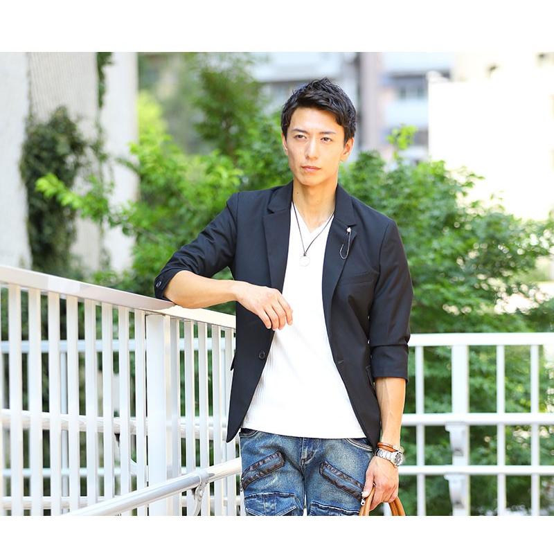 ジャケット メンズ コーデ カットソー クロップドパンツ セット買い ジャケット カットソー クロップドパンツの3点セット Ao 100 3tenset 41 Menz Style 通販 Yahoo ショッピング