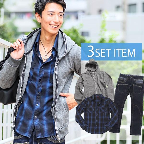 全日本送料無料 パーカー パーカ シャツ カジュアルシャツ パンツ ボトムス メンズ メンズファッション セット買い パーカー シャツ パンツの3点セット Cd 早割クーポン Www Kingfishswimming Com