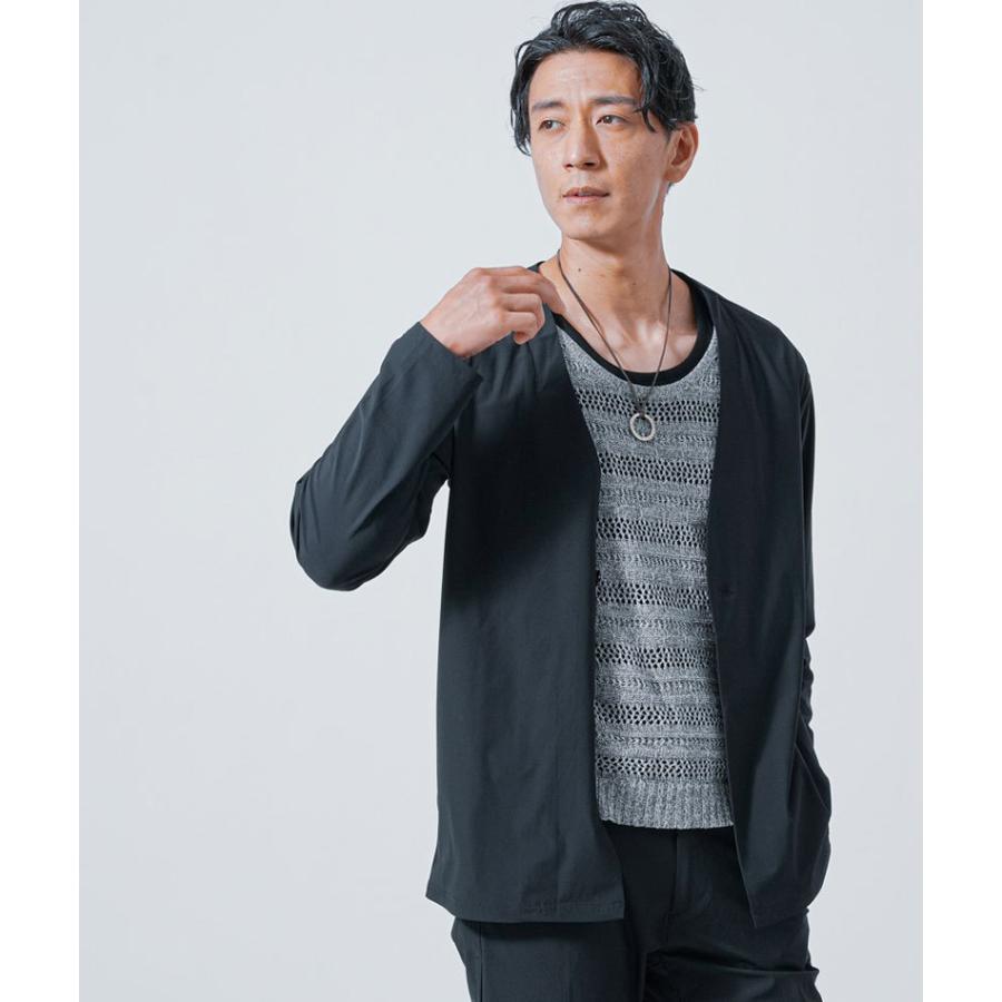 セットアップ ノーカラー メンズ ジャケット 夏 50代 上下 接触 セットアップ ノーカラー メンズ ジャケット 夏 50代 上下 接触