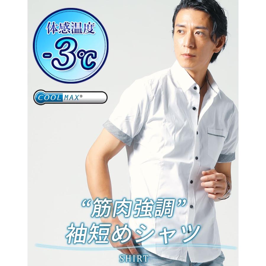 Munsingwear 半袖シャツ ホワイト LLサイズ 新品　COOL ちょいワルファッション 冷感シャツ メンズ 半袖 前開きシャツ 接触冷