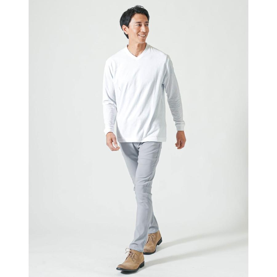 ロンt メンズ ジャケット 乳首 tシャツ ジャケt すけない白 Vネック