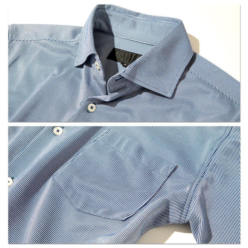 シャツ メンズ ビジネスカジュアル 半袖 ドライタッチ ストレッチ ストライプシャツ おしゃれ 30代 40代 50代 メンズスタイル Menz Style 11 Gws6149 Str Menz Style 通販 Yahoo ショッピング