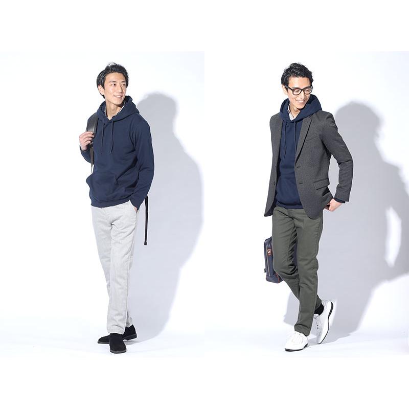 ビジネスカジュアル 男性 冬 パーカー メンズ プルパーカー