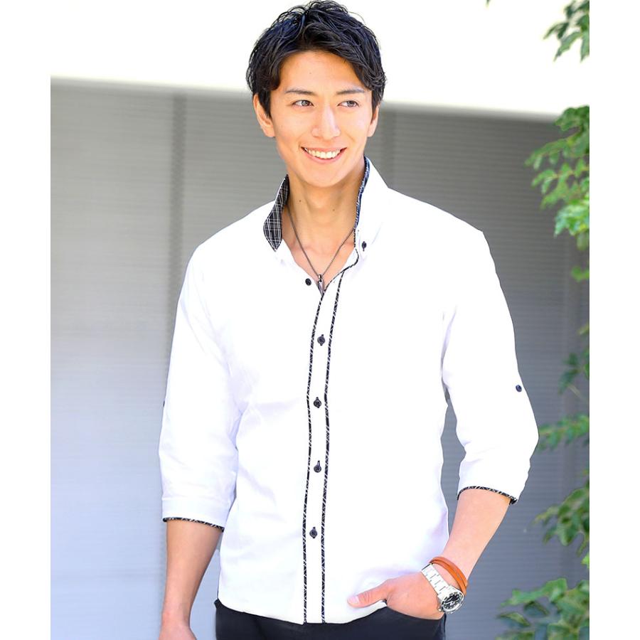 GOD SELECTION 七分丈シャツ 七分丈シャツ メンズ 七分袖 7分丈 七部丈 七部袖 7部丈 7分袖 7