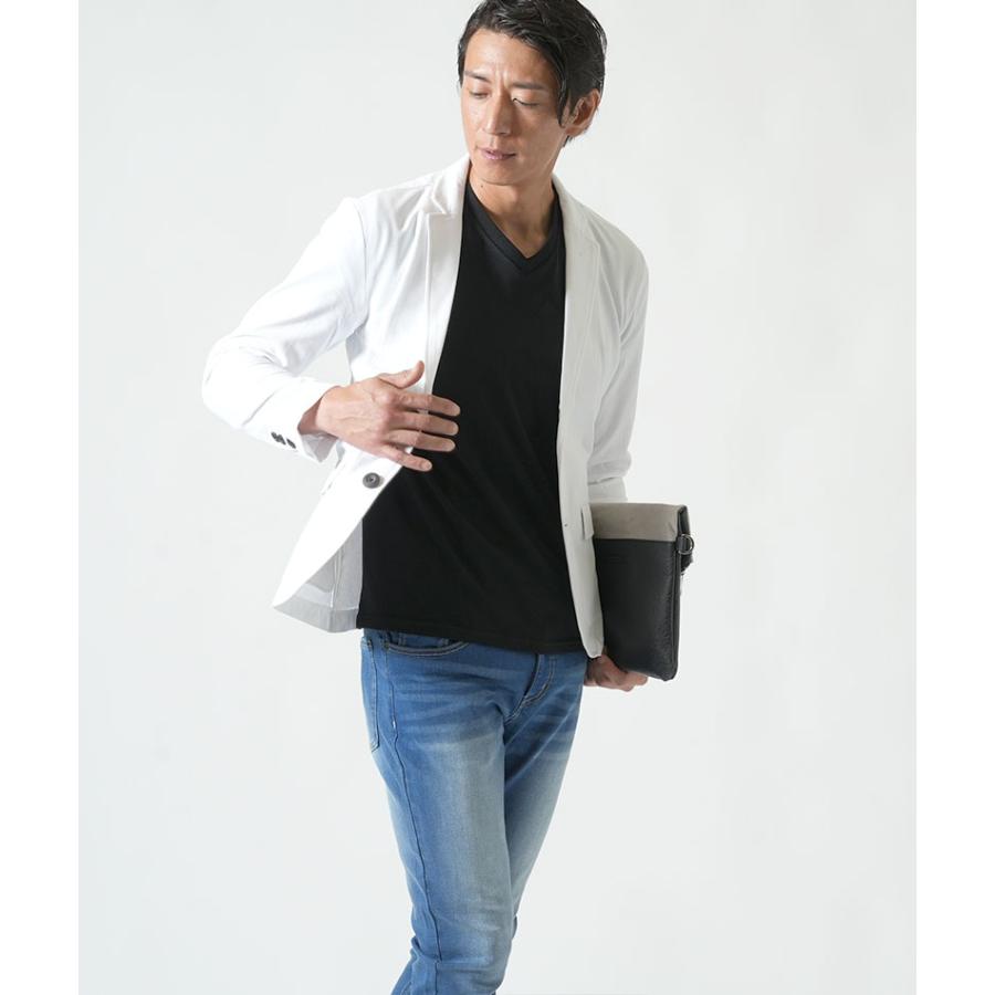 ジャケット メンズ 夏 50代 サマージャケット 7分袖 7部袖 七分