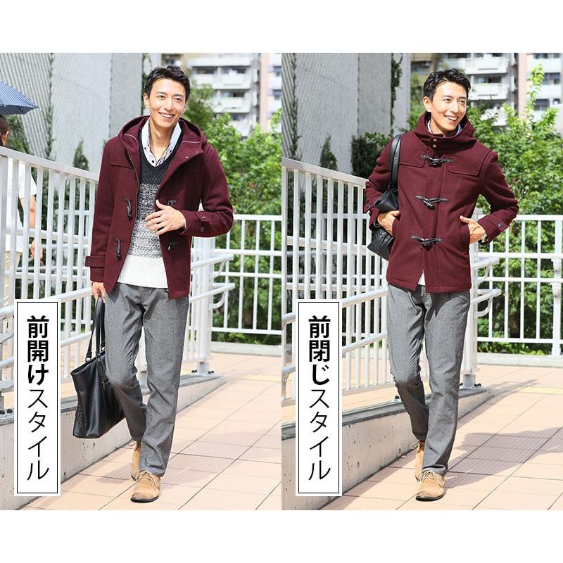 ハーフコート メンズ 50代 ダッフルコート 40代 冬 秋 服 コート