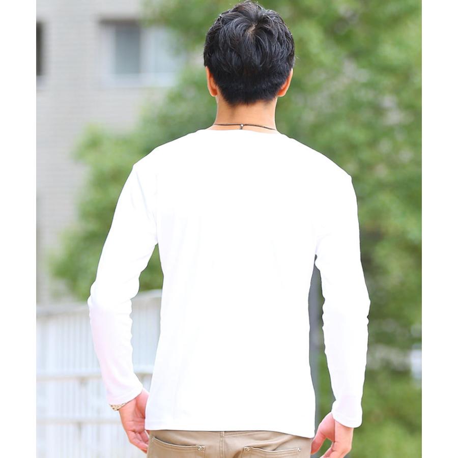 d.i.aホワイト Vネック 長袖Tシャツ 長袖VネックTシャツ《CONTROLα》 (CT21LV-WH) | CONTROL α