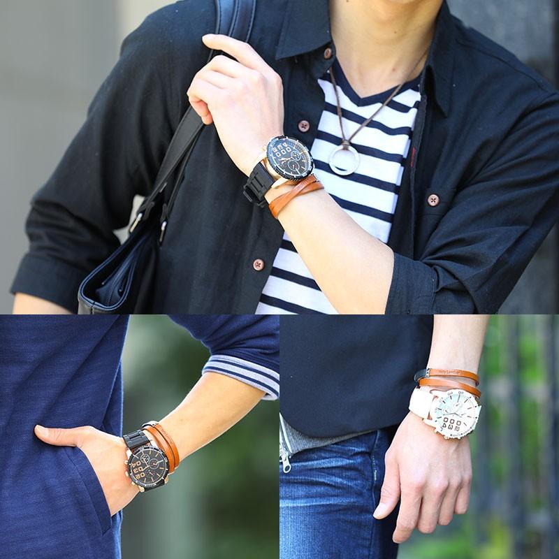 時計 メンズ カジュアル 腕時計 フェイククロノグラフウォッチ おしゃれ 代 30代 40代 50代 メンズスタイル Menz Style 159 Wt Srf4 Menz Style 通販 Yahoo ショッピング