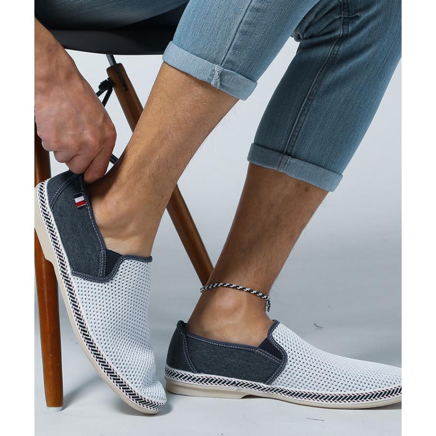 スリッポン メンズ 靴 メッシュ シューズ マリン カジュアル 春 夏 30代 40代 50代 163 Menz Style 通販 Yahoo ショッピング