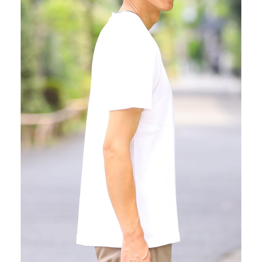 Tシャツ(半袖/袖なし) RHV T-shirt tシャツ透けない ヘンリーネックtシャツ 半袖 vネックtシャツ メンズ