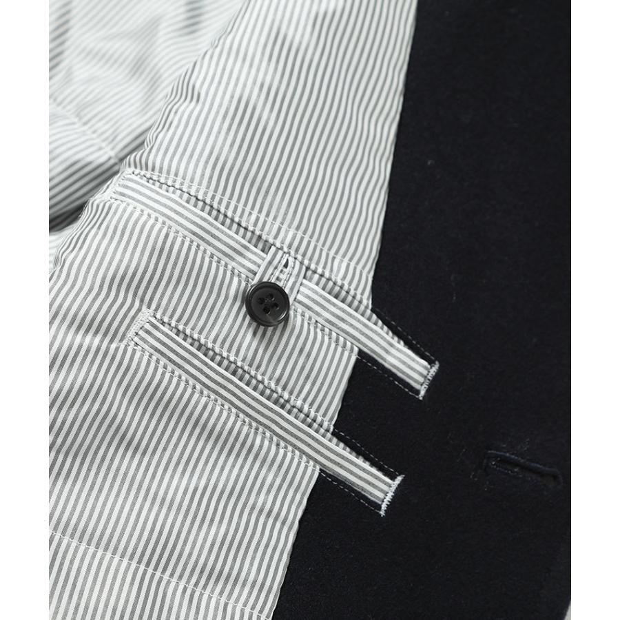 marine ウールメルトン　ショートシングルコート marine ウールメルトン ショートシングルコート