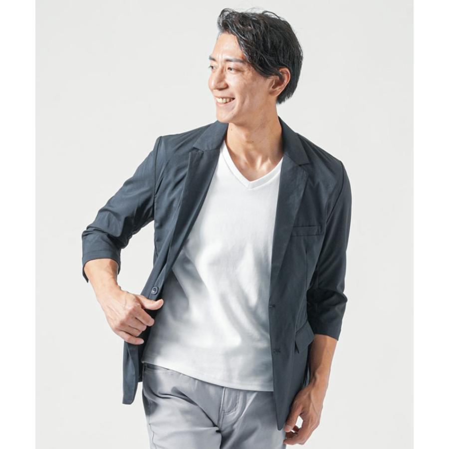 ジャケット 夏 七分袖 接触冷感 メンズ 夏用ジャケット サマー