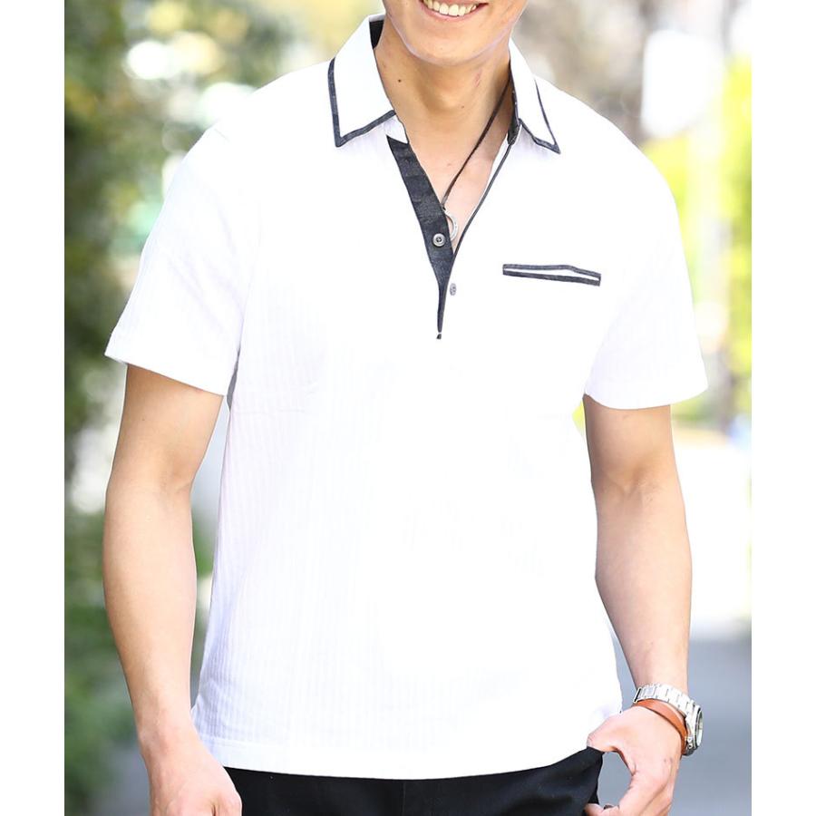 ポロシャツ メンズ シャツ 半袖 夏 春 服 白 40代 50代 30代 60代