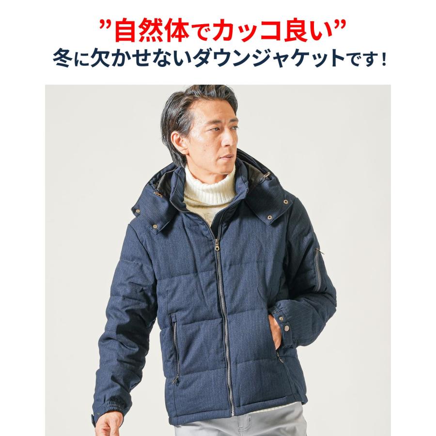 ハーフコート メンズ 50代ダウン ダウンジャケット スマート 冬 ダウン