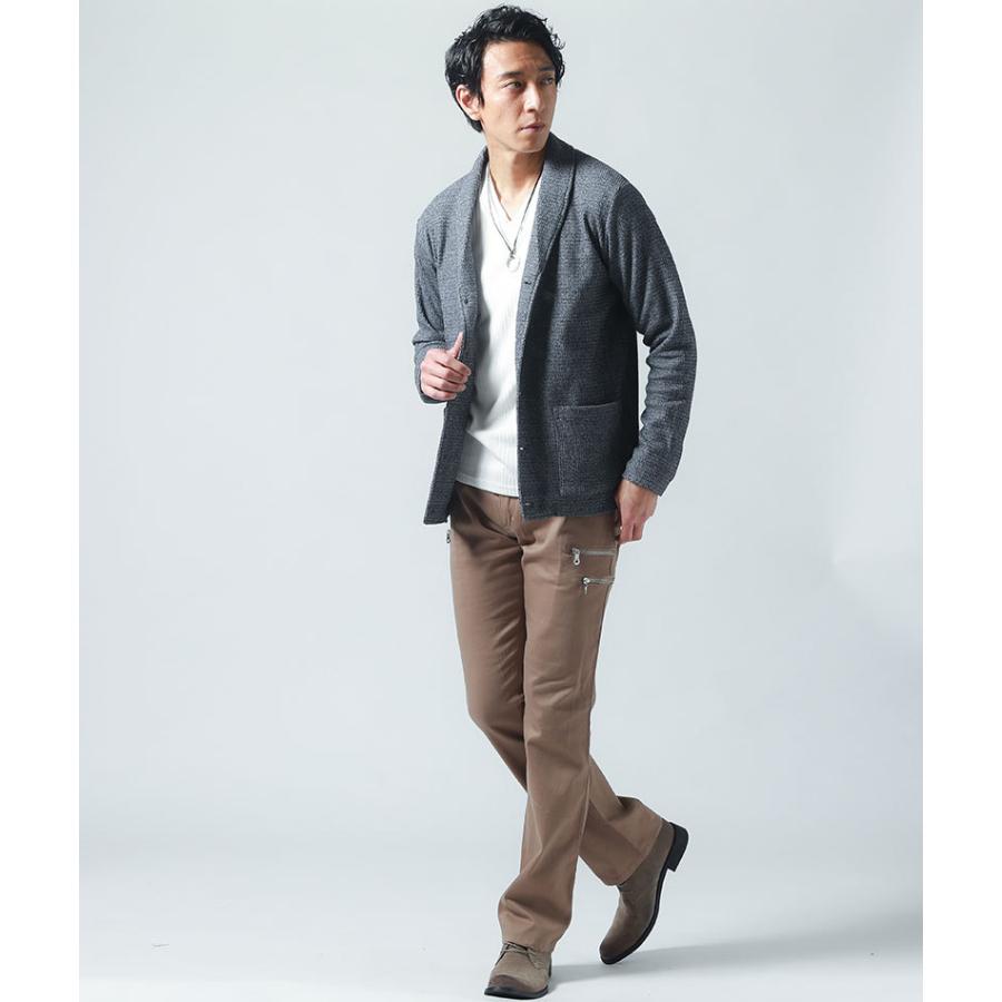 カーディガン メンズ アウター ライトアウター トップス ショールカラー
