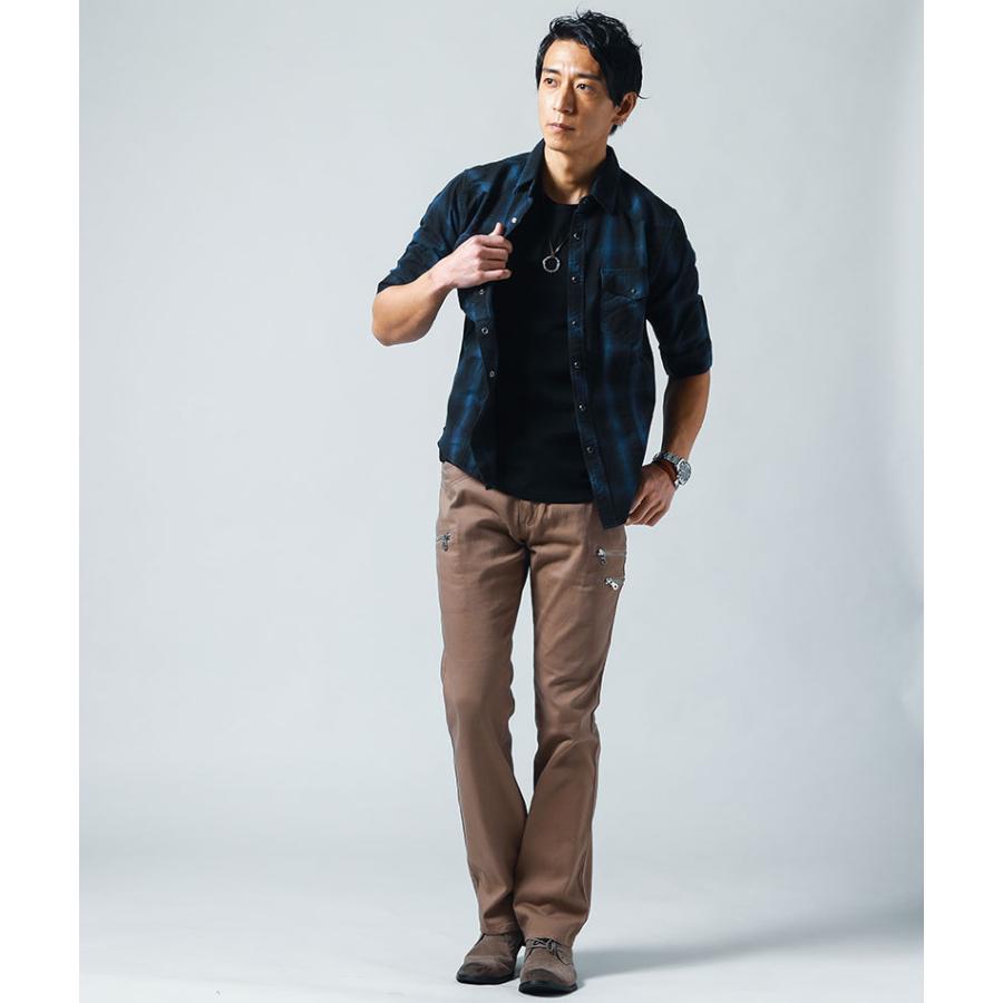 カットソー メンズ トップス Tシャツ 七分袖 無地