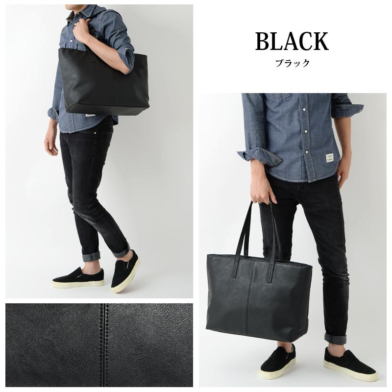 ブラウン トートバッグ 合成皮革 ハンドレッド HUNDRED トートバッグ サイドポケット シンプル