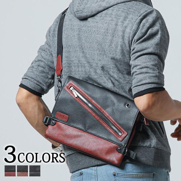 往復送料無料 ショルダーバッグ メンズ ボディバッグ バッグ 小物 Usbポート Puレザー 斜めがけ 春 夏 秋 冬 30代 40代 50代 メンズスタイル Menz Style