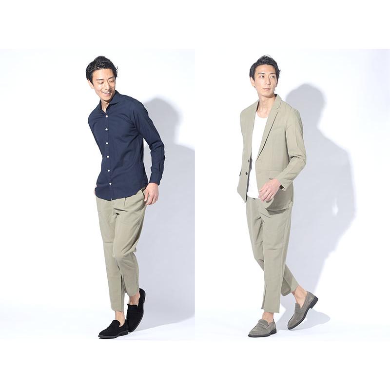 スラックス メンズ 9部丈パンツ アンクルパンツ 9分丈 夏