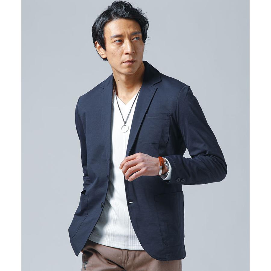テーラードジャケット メンズ アウター ジャケット ハイブリッド ジャージー 長袖 ストレッチ 春 秋 服 30代 40代 50代 メンズスタイル Menz Style テーラード ブレザー サイズ L Www Mocargo Org