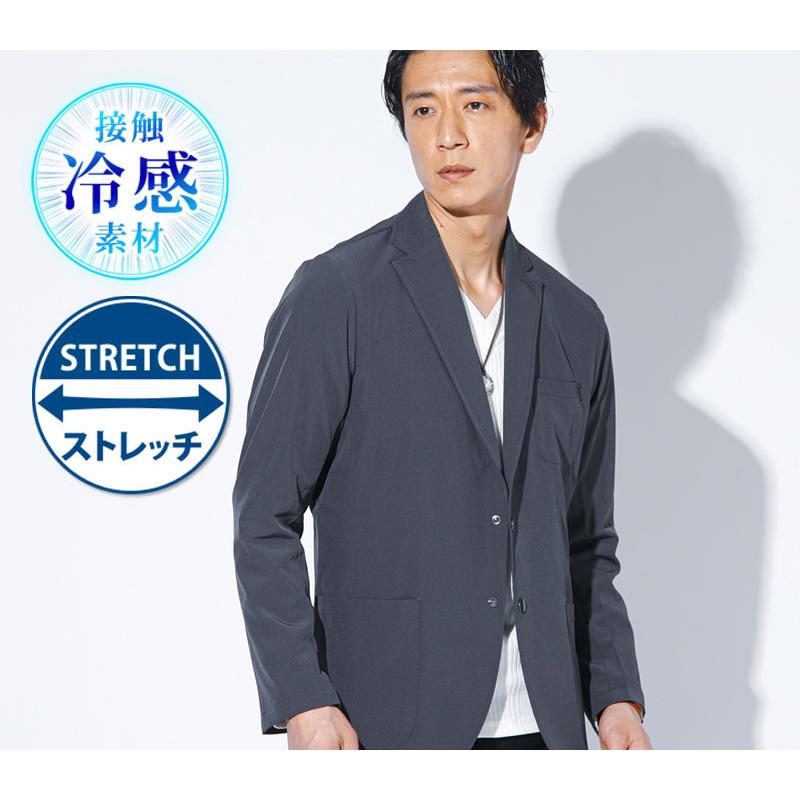 テーラードジャケット メンズ アウター ジャケット 接触冷感 ドライ 長袖 ストレッチ 春 秋 服 30代 40代 50代 メンズスタイル Menz Style 195 Menz Style 通販 Yahoo ショッピング