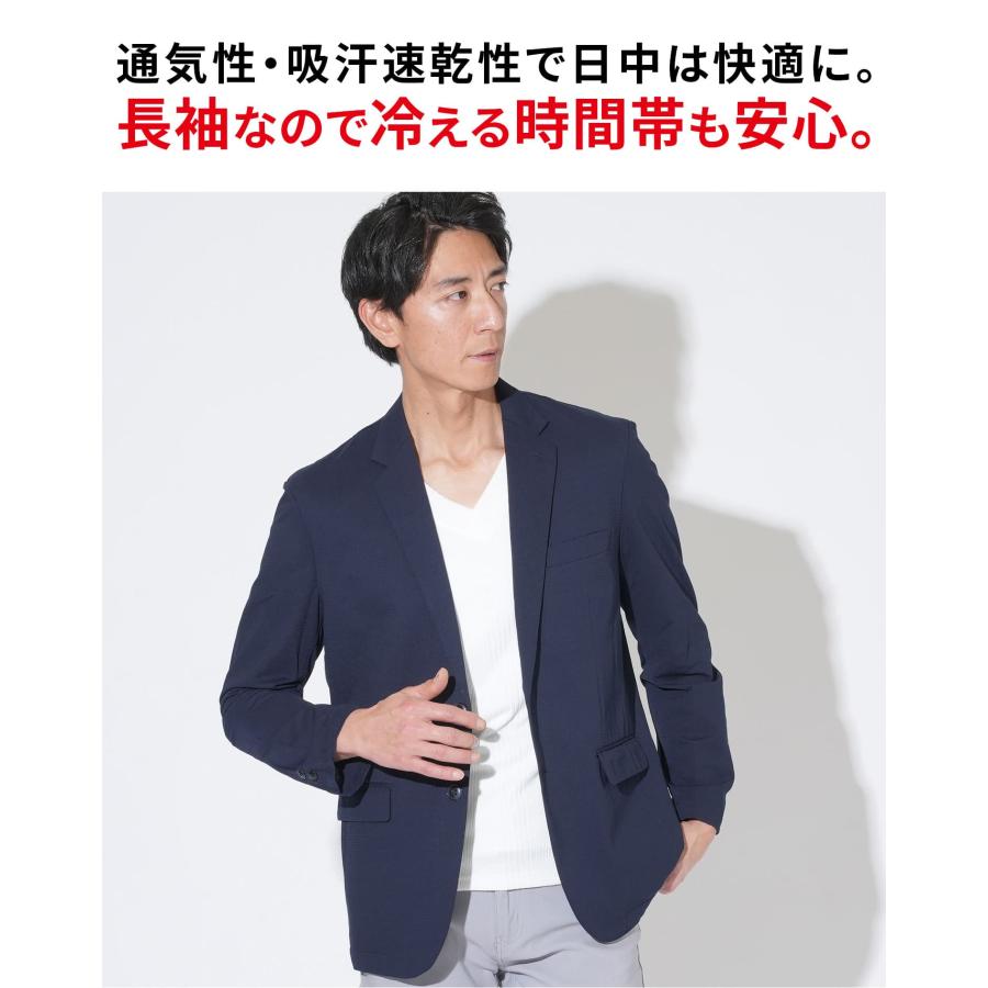 アウター メンズ 夏 サマージャケット 50代 紺ブレザー 夏用ジャケット