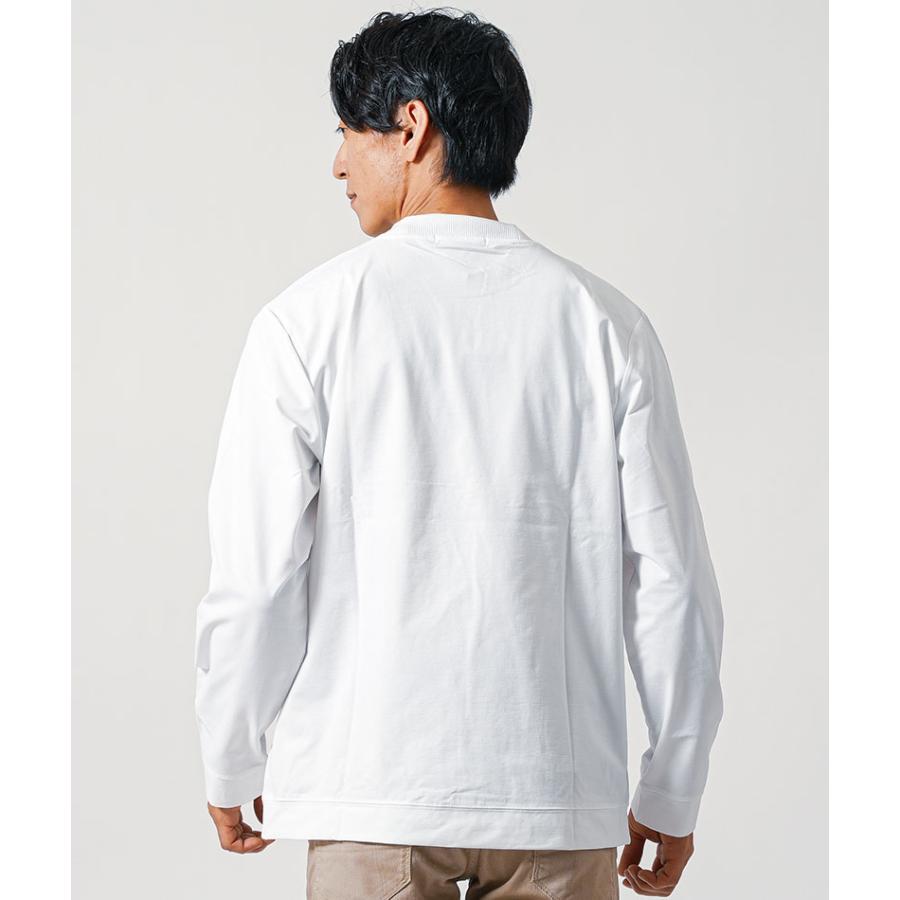 ジャケット用 tシャツ すけない白 メンズ 襟高 ジャケット専用 ジャケット用 tシャツ すけない白 メンズ 襟高 ジャケット専用