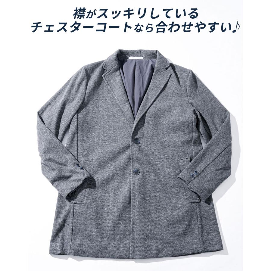 メンズチェスターコート 春コート60代 冬コート チェスターコート