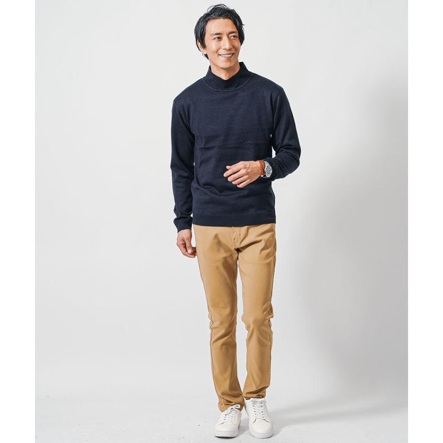 ハイネック tシャツ メンズ 白 モックネック カシミヤタッチ ハイネック tシャツ メンズ 白 モックネック カシミヤタッチ