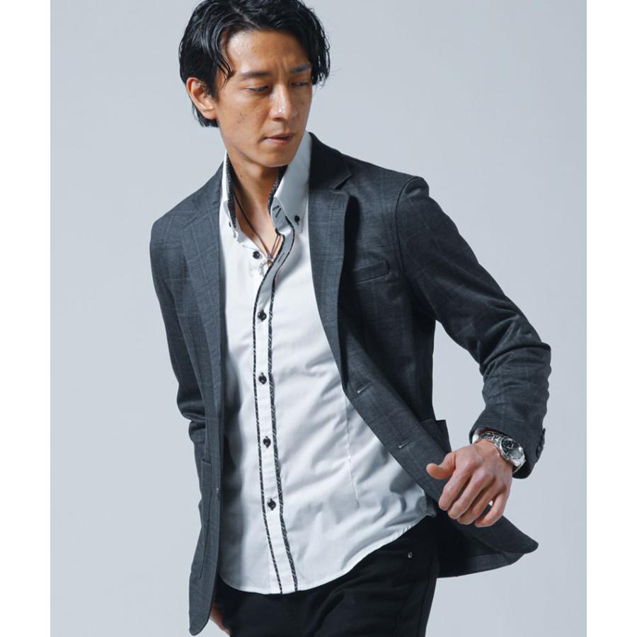 テーラードジャケット メンズ アウター チェック ストレッチ 長袖 春 秋 冬 30代 40代 50代 メンズスタイル Menz Style 35 5592 Menz Style 通販 Yahoo ショッピング