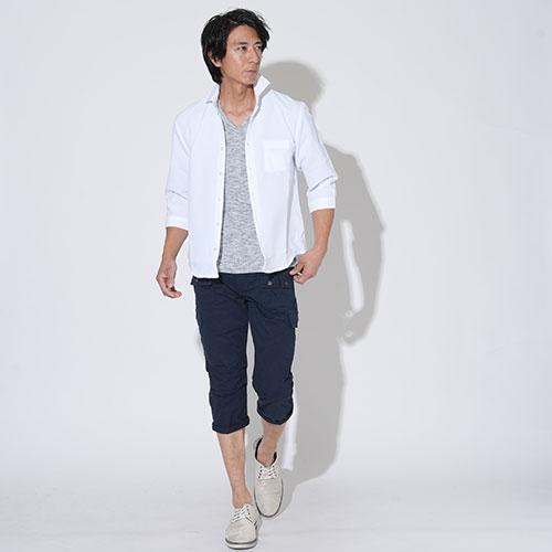 七分丈パンツ メンズ クロップドパンツ メンズ7分丈パンツ ハーフ