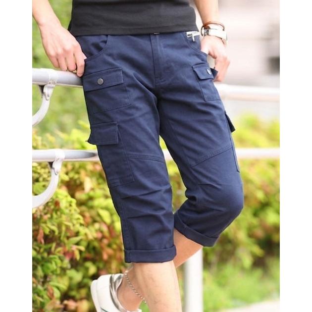 七分丈パンツ メンズ クロップドパンツ メンズ7分丈パンツ ハーフ