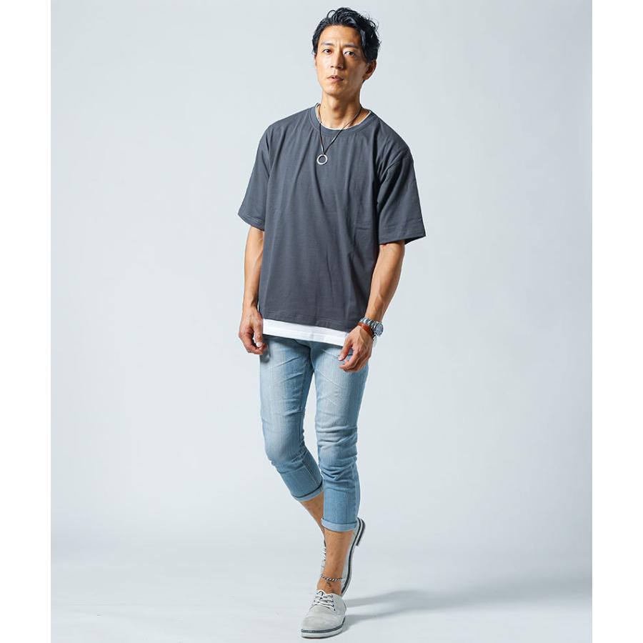 tシャツ メンズ 半袖 オーバーサイズ カットソー クルーネック