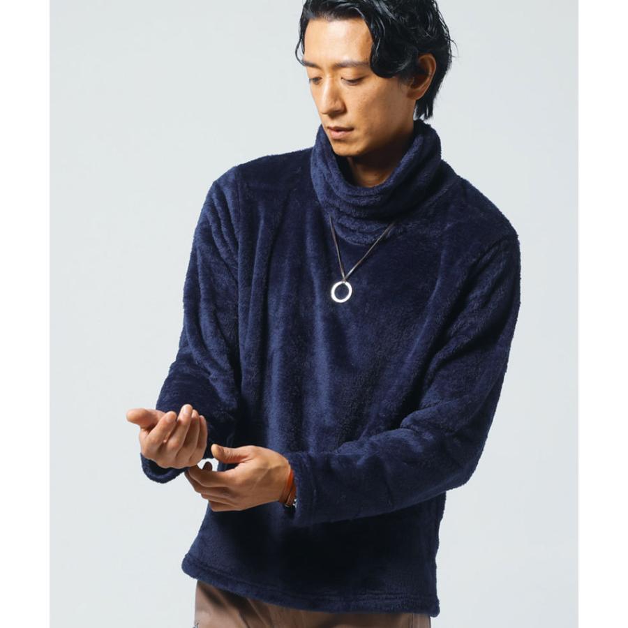 タートルネック メンズ 厚手 黒 白 ボアフリース ハイネック タートルネック メンズ 厚手 黒 白 ボアフリース ハイネック