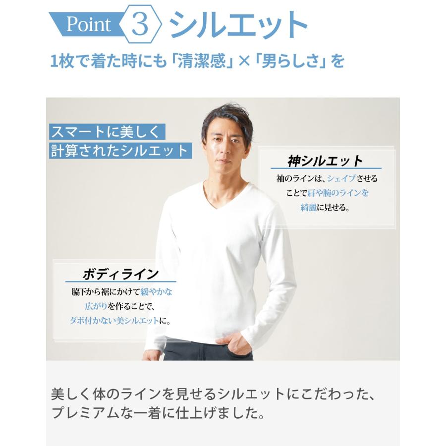 白tシャツ 厚手 ロンt メンズ tシャツ ジャケットインナー 長袖 厚め