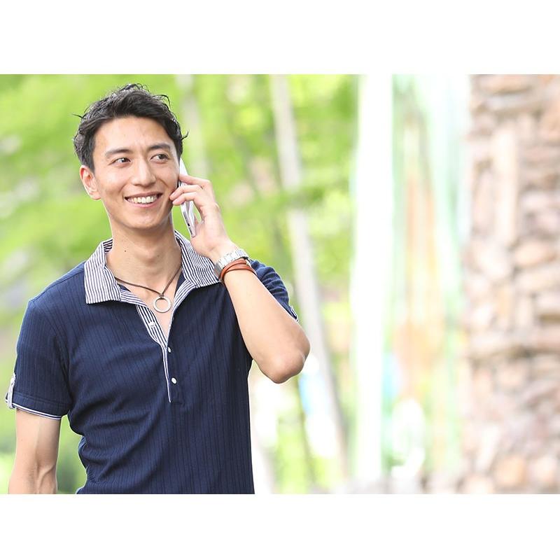 ちょいワル ポロシャツ イケオジ メンズ かっこいい 半袖 はんそで 夏