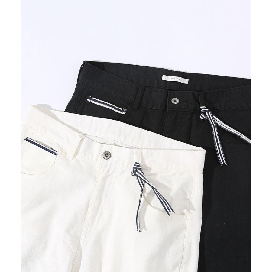 クロップドパンツ 七分丈パンツ メンズ 7部丈パンツ ショートパンツ 6