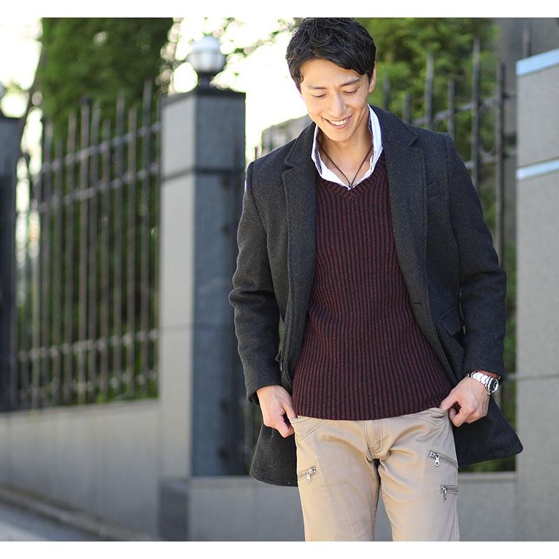 送料無料 チェスターコート メンズ コート カルゼ織り ウール おしゃれ 代 30代 40代 50代 メンズスタイル Menz Style 大きいサイズ 39 81 H540 Menz Style 通販 Yahoo ショッピング