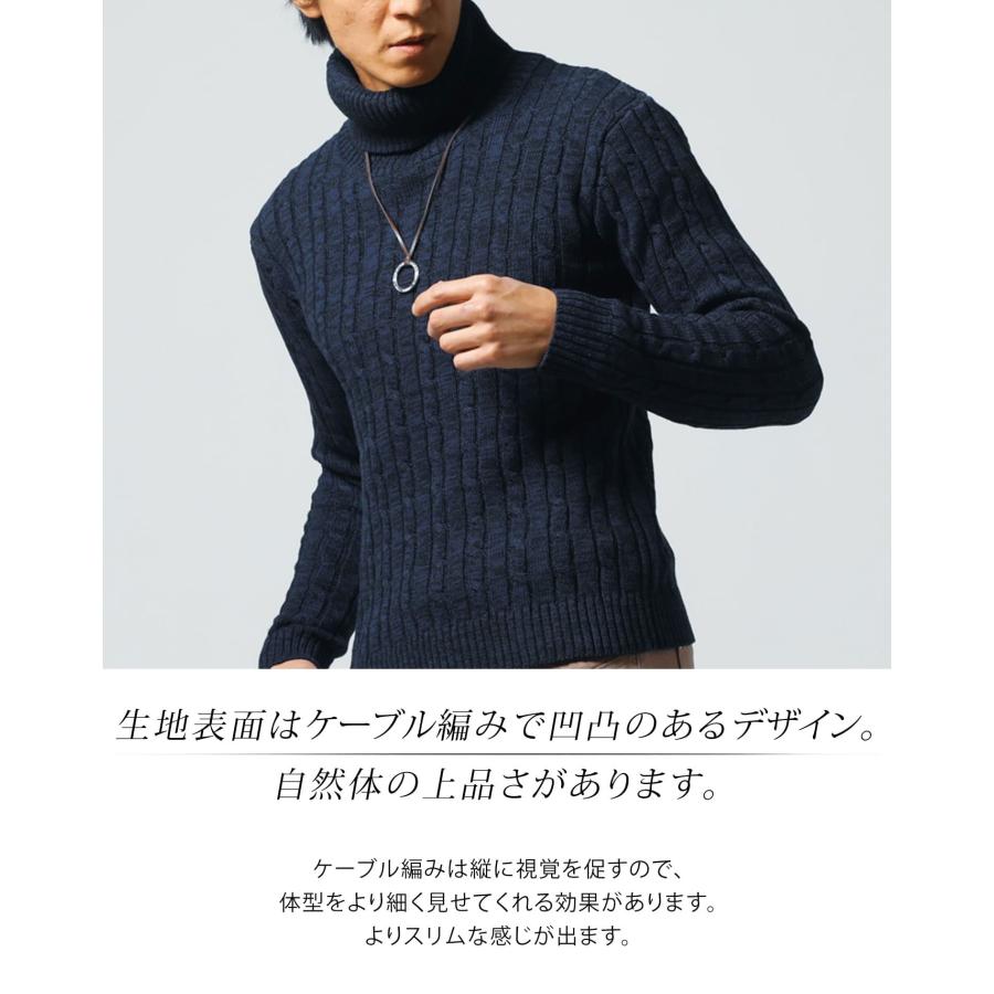 Y's for men ハイネック長袖ニット コットン 100%セーター Y's for men コットン100% 長袖ニット セーター Y's for men 長袖