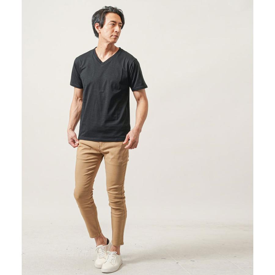 コーデセット メンズ パーカー tシャツ チノパンツ 7分袖 7部袖 七部袖