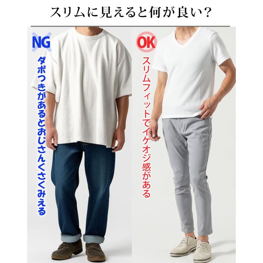 速乾tシャツ tシャツ vネック メンズ 半袖 カットソー スリムフィット