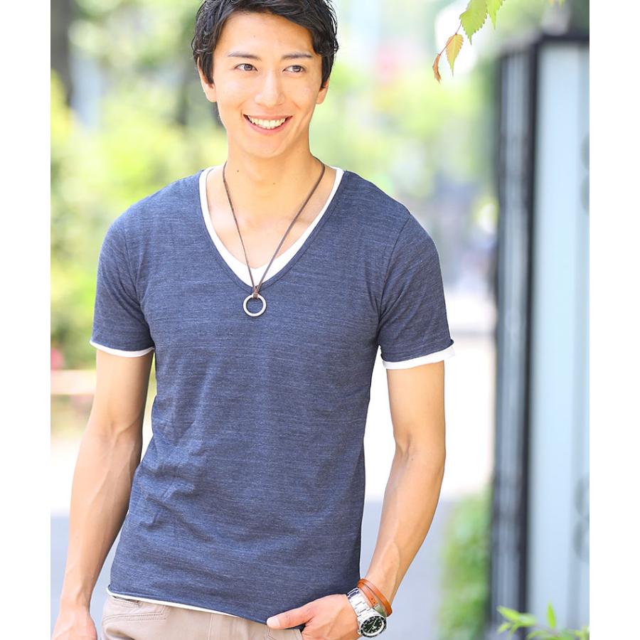 イケオジ tシャツ メンズ カットソー 半袖 vネック わるtシャツ イケオジ tシャツ メンズ カットソー 半袖 vネック わるtシャツ