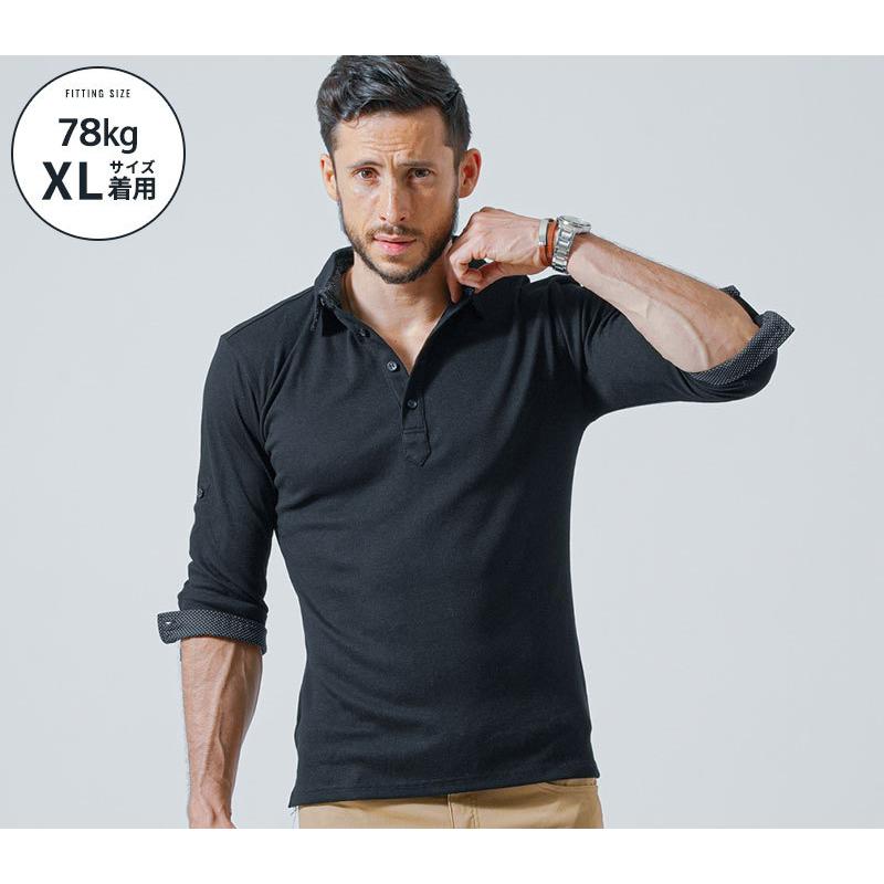 TAO ホワイト 7分袖 ポロシャツ裾変形デザイン TAO ホワイト 7分袖 ポロシャツ裾変形デザイン レディース