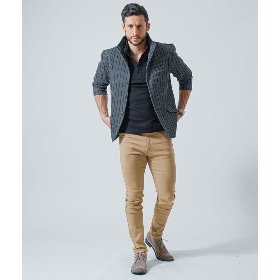 ジャケット メンズ 7分袖 ポロシャツ チノパン コーディネートセット