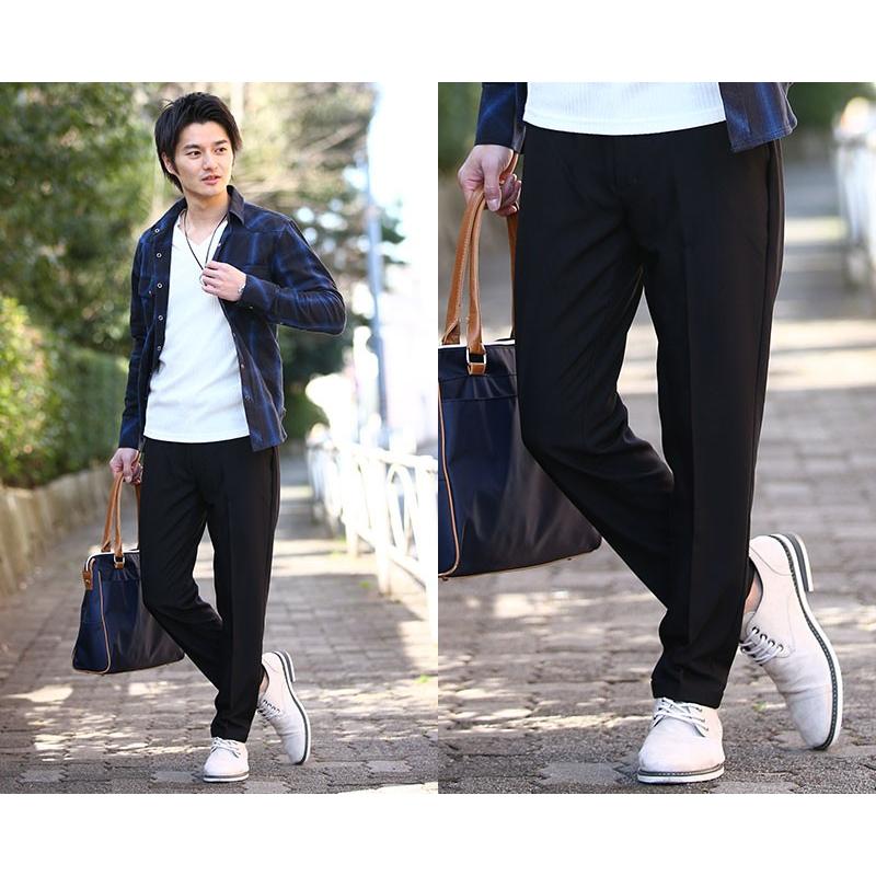 スラックス メンズ ビジネスカジュアル 40代 50代 冬 秋 ボトムス