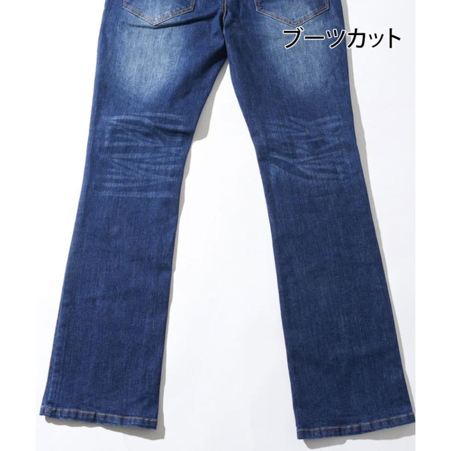 ジーンズ メンズ デニムパンツ ブーツカット ベルボトム フレア スリム