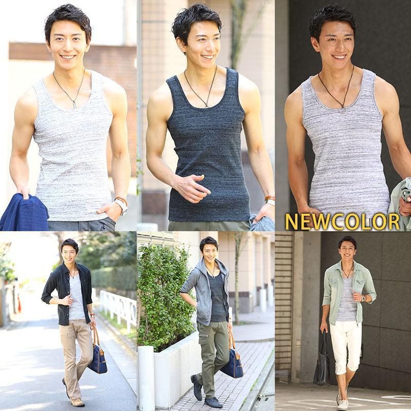 タンクトップ メンズ ボーダー 無地 杢 夏 スポーツ インナー 杢 18 おしゃれ 代 30代 40代 50代 大きいサイズ 61 Menz Style 通販 Yahoo ショッピング
