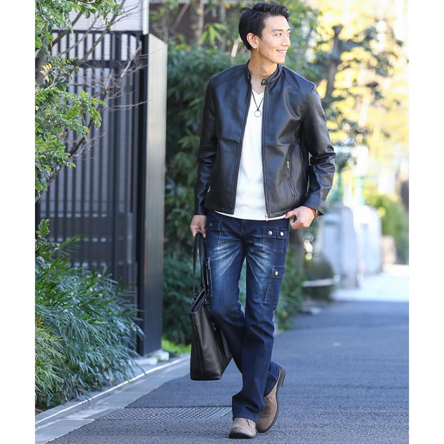 MOVER 50 シングルライダースジャケット　 L相当　秋　メンズ MOVER 50 シングルライダースジャケット L相当 秋 - メルカリ