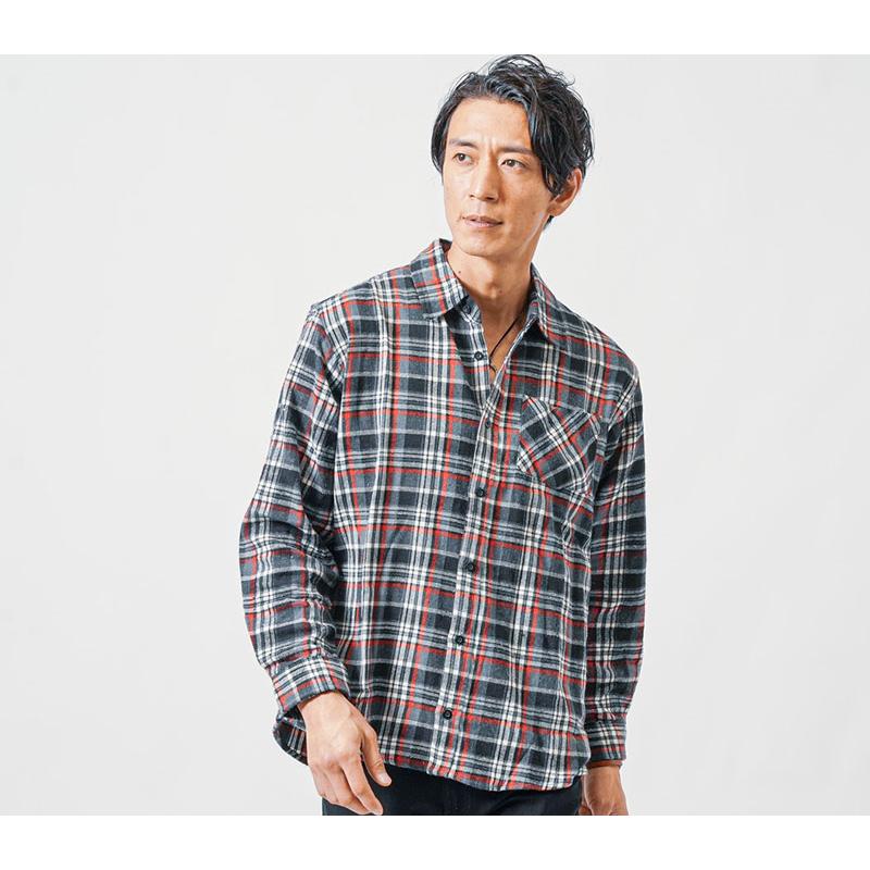 フランネルシャツ メンズ ネルシャツ チェックシャツ シャツ